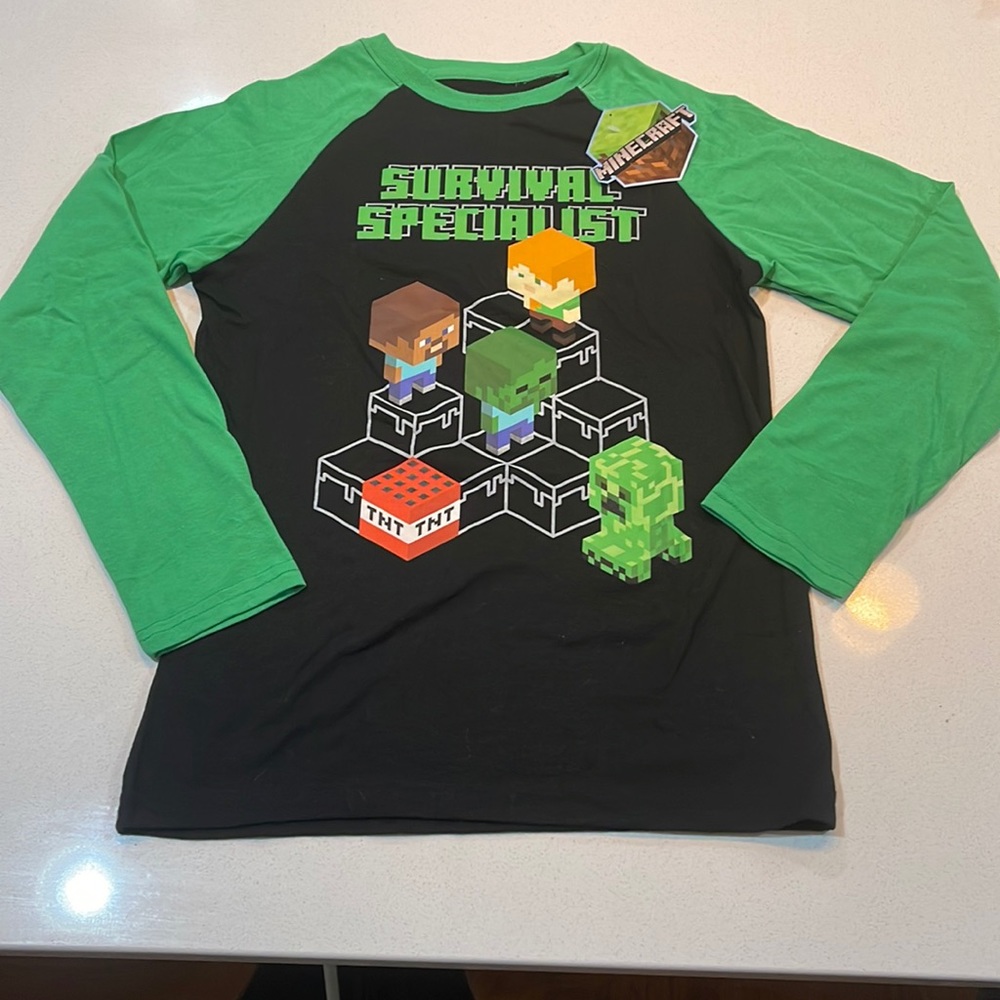 NWT Minecraft Long-Sleeved T-Shirt